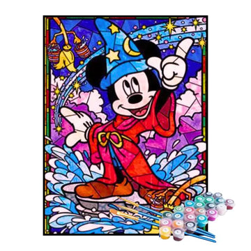 Kit de Pintura Numerada - Mickey em Mosaico