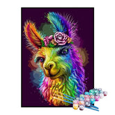 Kit de Pintura Numerada - Lhama Colorida