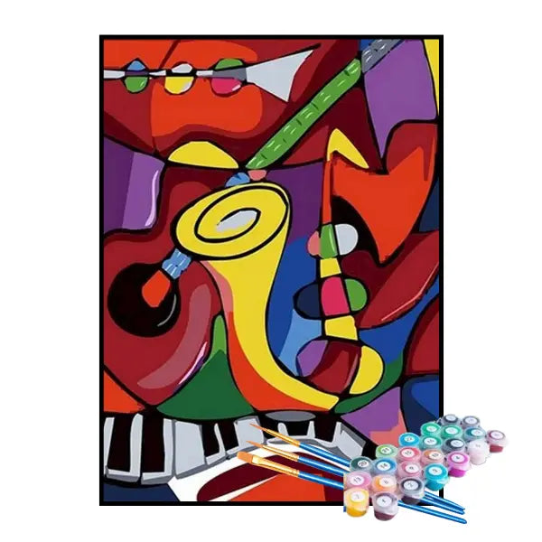 Kit de Pintura Numerada - Orquestra Colorida