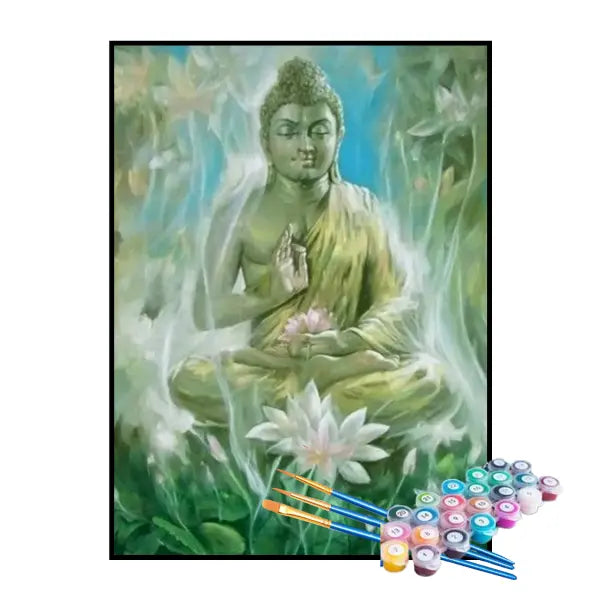 Kit de Pintura Numerada - A Meditação de Buda