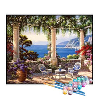Kit de Pintura Numerada - Vista para o Mar