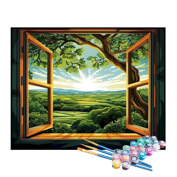 Kit de Pintura Numerada - A Janela do Amanhã