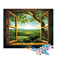 Kit de Pintura Numerada - A Janela do Amanhã