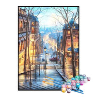 Kit de Pintura Numerada - Cidade no Outono