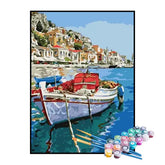 Kit de Pintura Numerada - Pescaria na Vila