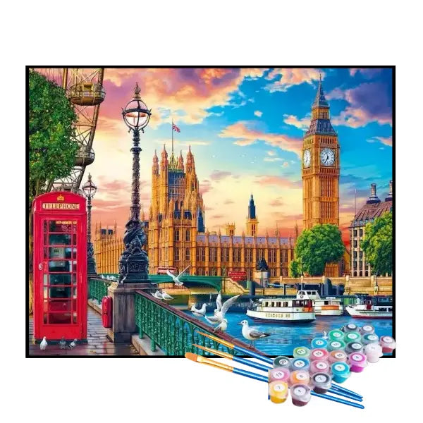 Kit de Pintura Numerada - A Cidade de Londres