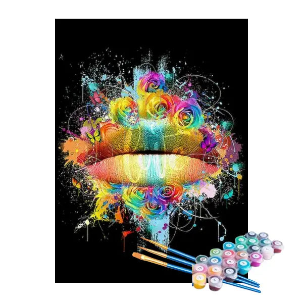 Kit de Pintura Numerada - Boca Colorida