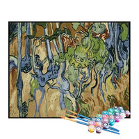 Kit de Pintura Numerada - As Raízes das Árvores de Van Gogh
