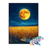 Kit de Pintura Numerada - A Grande Lua sobre a Plantação