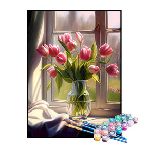 Kit de Pintura Numerada - Tulipas