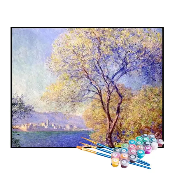 Kit de Pintura Numerada - Antibes Vista dos Jardins de Salis, Claude Monet