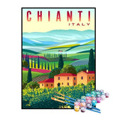 Kit de Pintura Numerada - Chianti, Itália