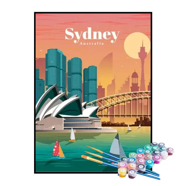 Kit de Pintura Numerada - Sydney