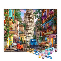 Kit de Pintura Numerada - Torre de Pisa