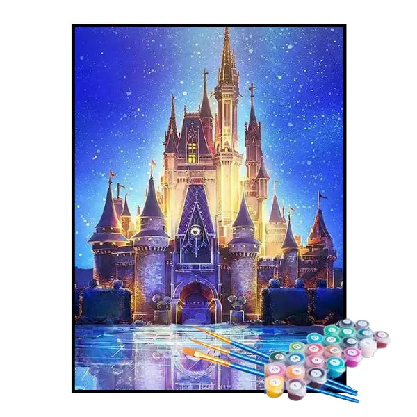 Kit de Pintura Numerada - Castelo da Disney