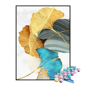 Kit de Pintura Numerada - Folhas Secas ao Vento