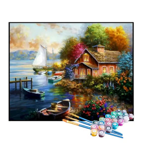 Kit de Pintura Numerada - Casa dos Pescadores