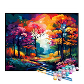 Kit de Pintura Numerada - Floresta Colorida