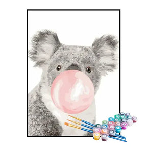 Kit de Pintura Numerada - Coala com Chiclete