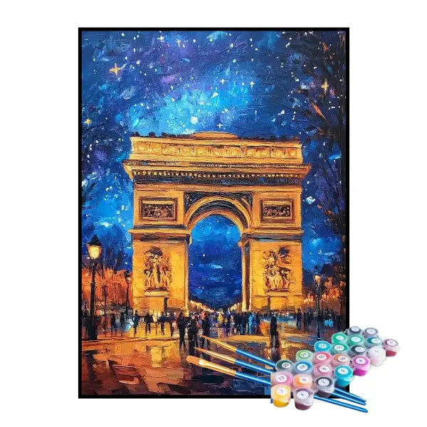 Kit de Pintura Numerada - Arco do Triunfo, França