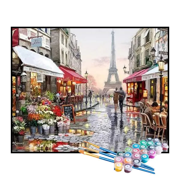 Kit de Pintura Numerada - Amor em Paris