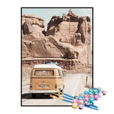 Kit de Pintura Numerada - Trailer de Férias na Estrada