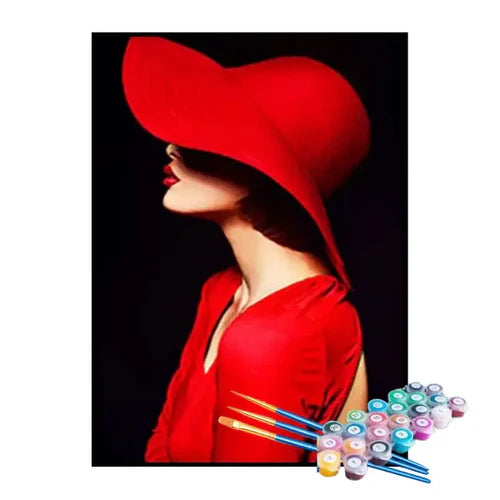 Kit de Pintura Numerada - Mulher Misteriosa