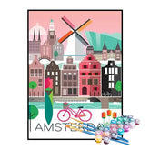 Kit de Pintura Numerada - Amsterdã