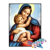 Kit de Pintura Numerada - Jesus e Maria