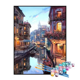 Kit de Pintura Numerada - Canais de Veneza