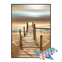 Kit de Pintura Numerada - Cais Rumo ao Mar