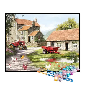 Kit de Pintura Numerada - Bela Fazenda por Dentro