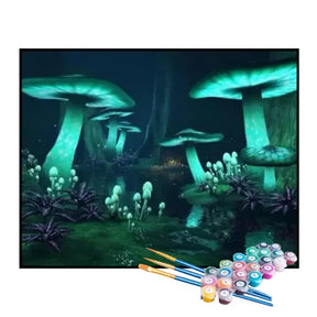 Kit de Pintura Numerada - Cogumelos Alucinógenos