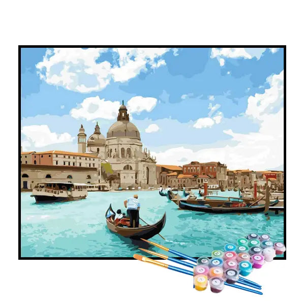 Kit de Pintura Numerada - Passeio em Veneza