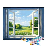 Kit de Pintura Numerada - A Janela para o Campo