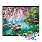Kit de Pintura Numerada - Lago Romântico