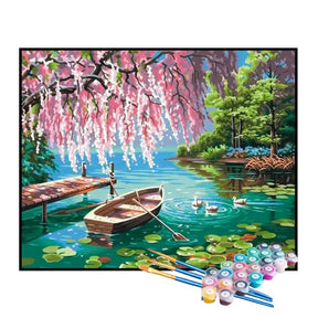 Kit de Pintura Numerada - Lago Romântico