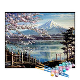 Kit de Pintura Numerada - Vista do Monte Fuji