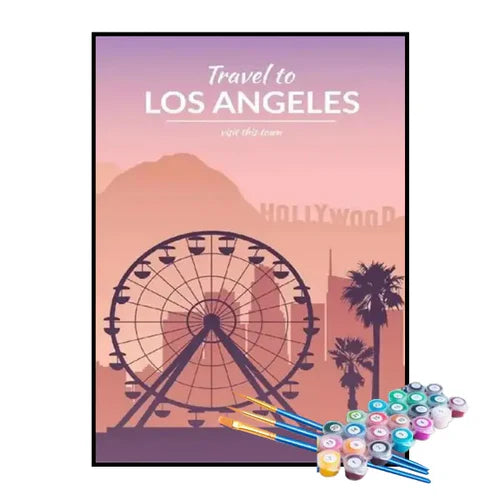 Kit de Pintura Numerada - Los Angeles