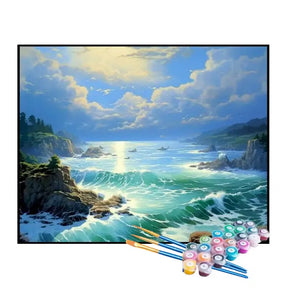 Kit de Pintura Numerada - Vista da Cachoeira