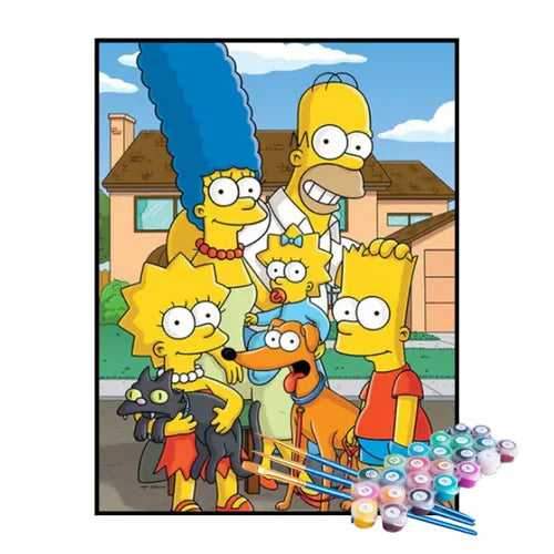Kit de Pintura Numerada - Os Simpsons