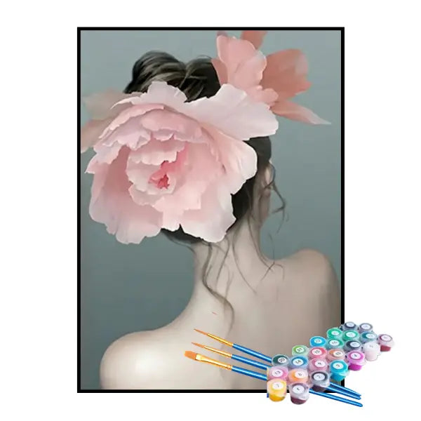 Kit de Pintura Numerada - Coque com Flores