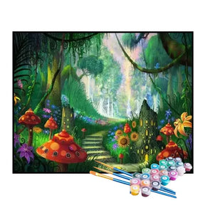 Kit de Pintura Numerada - Jardim Colorido