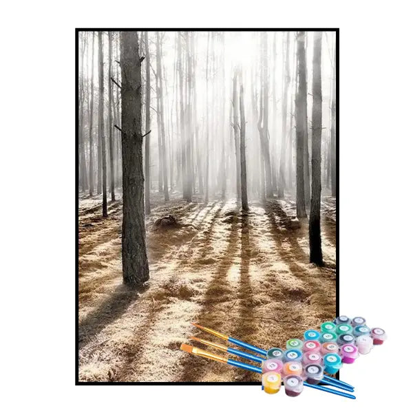 Kit de Pintura Numerada - Floresta Iluminada
