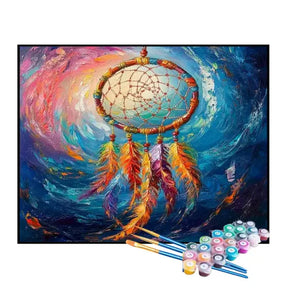 Kit de Pintura Numerada - Filtro dos Sonhos Colorido