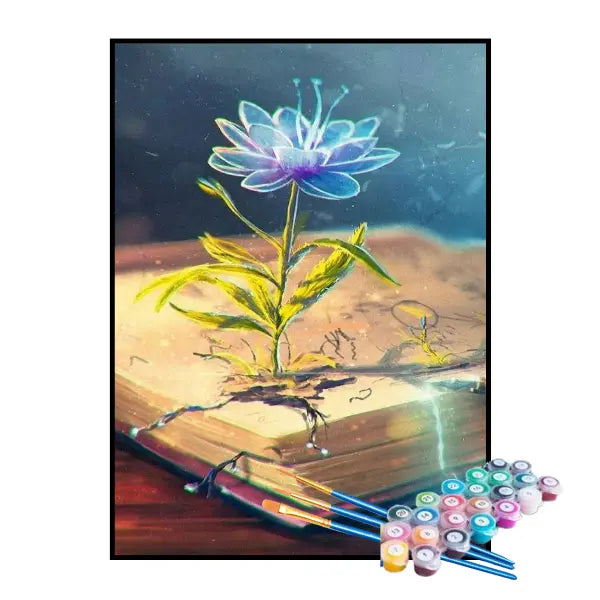 Kit de Pintura Numerada - A Flor Mágica do Livro