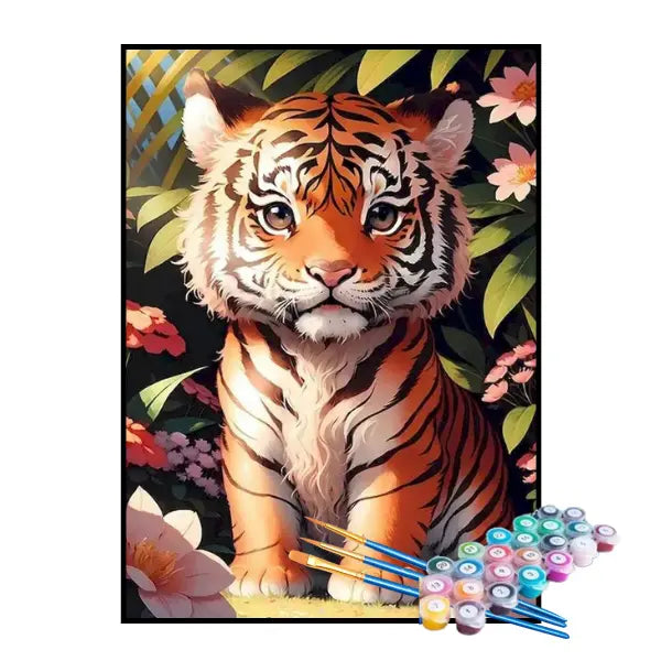 Kit de Pintura Numerada - Tigre