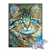 Kit de Pintura Numerada - Gato Perolado