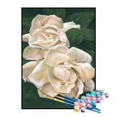 Kit de Pintura Numerada - Bela Rosa Branca