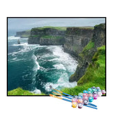 Kit de Pintura Numerada - Falésia à Beira-Mar